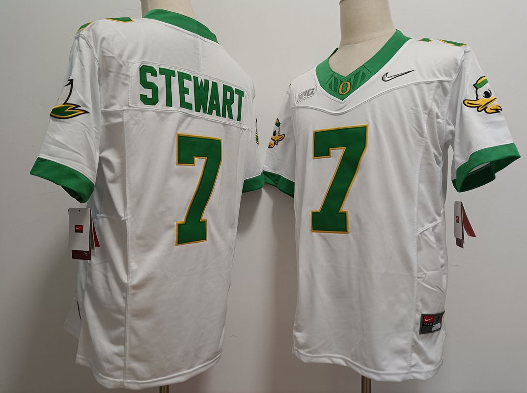 Men Oregon Ducks #7 Stewart White Nike 2025 NCAA Jersey